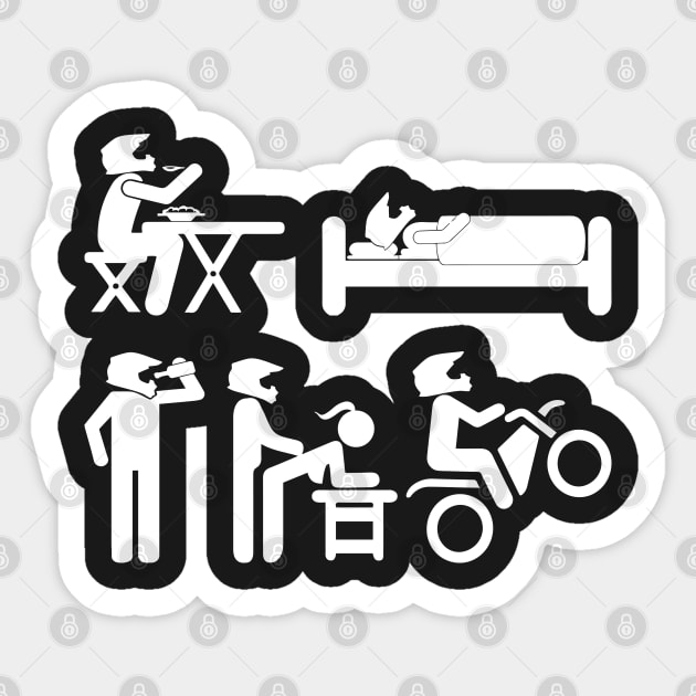 Funny Dirt Bike Rider Sticker by Dirt Bike Gear